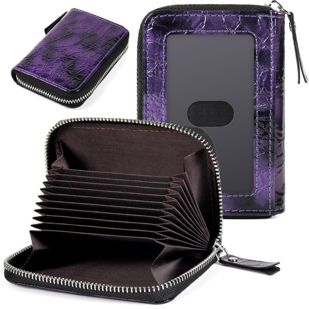 3189 Credit Card Wallet RFID Card Case Wallet Zipper Card Cases Holder